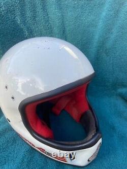 Vintage BELL MOTO 4 FORCE FLOW Motorcycle Helmet sz 7 Snell Memorial Foundation