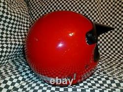 Vintage BELL MOTO 4 MOTO CROSS HELMET 7 1/4 VGC aria shoei Buco red /black