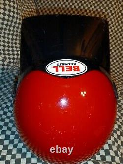 Vintage BELL MOTO 4 MOTO CROSS HELMET 7 1/4 VGC aria shoei Buco red /black