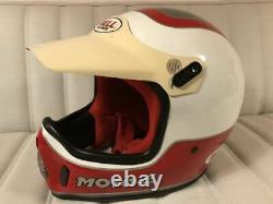 Vintage BELL MOTO-4 Motocross Helmet YAMAHA Damon Bradshaw RJ Size 7 3/4