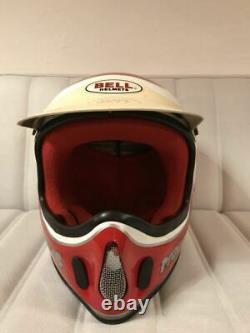 Vintage BELL MOTO-4 Motocross Helmet YAMAHA Damon Bradshaw RJ Size 7 3/4