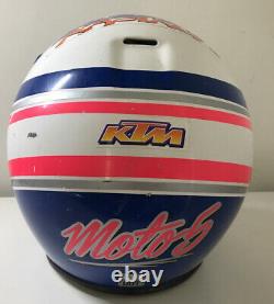 Vintage BELL MOTO 5 MOTO CROSS HELMET KTM Racing Honda See Pictures For Size