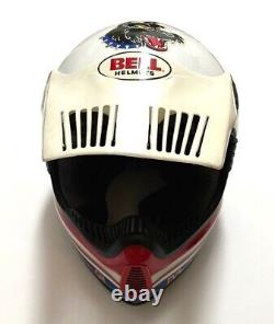 Vintage BELL MOTO-5 Rick Johnson Model Motocross Helmet Size 61cm