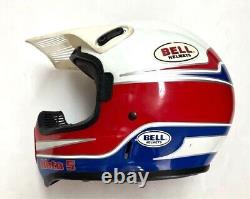 Vintage BELL MOTO-5 Rick Johnson Model Motocross Helmet Size 7 5/8 XL 61