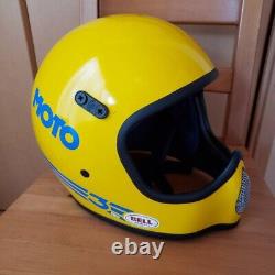 Vintage BELL MOTO3 PRO Motocross Off-Road Helmet Size 7 1/4 (58cm) withbox
