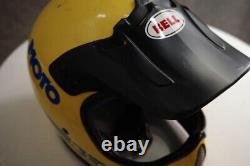 Vintage BELL MOTO3 Pro Motocross Helmet Size L Troy Lee Designs Visor
