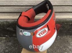 Vintage BELL MOTO4 Motocross Helmet Red / White / Gray Size 57-58