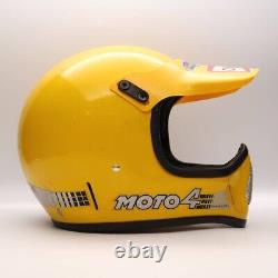 Vintage BELL MOTO6 Motocross Helmet Jeremy McGrath Replica Signed Size 7 1/4