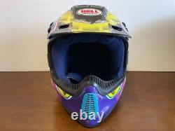 Vintage BELL MOTO6 Motocross Helmet Jeremy McGrath Replica Signed Size L 7 1/2
