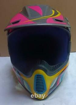 Vintage BELL MOTO6 Motocross Helmet Jeremy McGrath Replica Size L