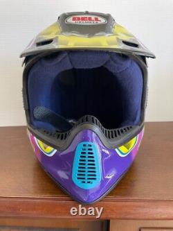 Vintage BELL MOTO6 Motocross Helmet Mike Larroco Replica Size XL 7 3/4 62cm