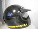 Vintage BELL Moto 3 Black Yellow MX Motocross Motorcycle 7 5/8 Helmet AHRMA