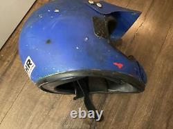 Vintage BELL Motocross MX Motorcycle Dirt Bike Helmet With Visor Free Ship