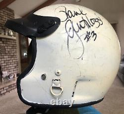 Vintage BELL Motorcycle Motocross Open Face Helmet Sun Visor 7 1/8 w Autographs