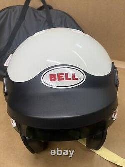 Vintage BELL Snell SA95 Pro Open Face Helmet 7-3/8 Mag 59 With Helmet Bag