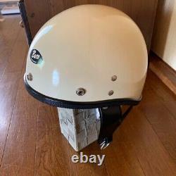 Vintage BUCO GUARDIAN Motorcycle Jet Helmet M White