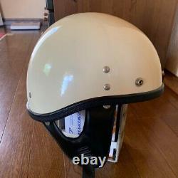 Vintage BUCO GUARDIAN Motorcycle Jet Helmet M White