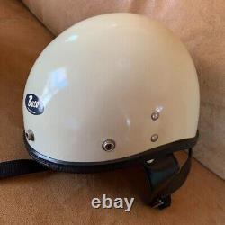 Vintage BUCO GUARDIAN Motorcycle Jet Helmet M White