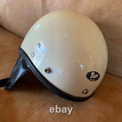 Vintage BUCO GUARDIAN Motorcycle Jet Helmet M White