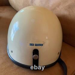 Vintage BUCO GUARDIAN Motorcycle Jet Helmet M White