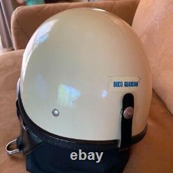 Vintage BUCO GUARDIAN Motorcycle Jet Helmet M White