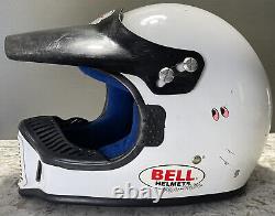 Vintage Bell Mini Moto Youth Helmet Motocross Bmx White