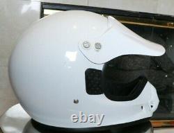 Vintage Bell Moto 2 Helmet Vintage Dirt Bike Motocross White Size Large VTG