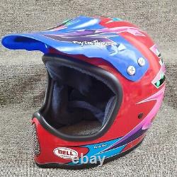 Vintage Bell Moto 3 Pro Motocross Helmet Troy Lee Designs 7 1/8 1986