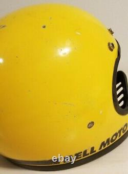 Vintage Bell Moto 3 Star Bell lll Helmet Motocross Size 7 1/2 Motorcycle