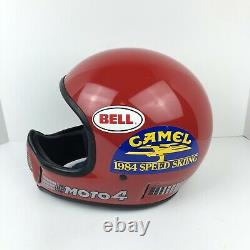Vintage Bell Moto 4 Force Full Force Helmet Motocross Red Size 7 3/8 With Box