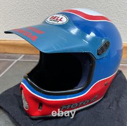 Vintage Bell Moto 4 Motocross Helmet Rick Johnson Replica