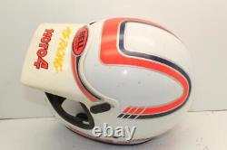 Vintage Bell Moto 4 Motorcycle Helmet Orange McHal Fulmer Magnum Motocross 1980s