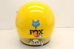 Vintage Bell Moto 4 Motorcycle Helmet Yellow McHal Fulmer Magnum Motocross 1980s