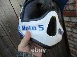 Vintage Bell Moto 5 Helmet 1989 MX Motocross Motorcycle 7 1/8 / 57 Dirt Bike