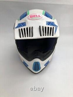 Vintage Bell Moto 5 Motocross Multicolored Helmet Size M