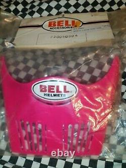 Vintage Bell Moto 5 pro Helmet visor pink nos, with screws and plates