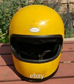 Vintage Bell Moto Star 2 II Motorcycle Full Face Helmet 1975 SNELL 7 1/2 70s