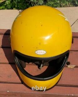 Vintage Bell Moto Star 2 II Motorcycle Full Face Helmet 1975 SNELL 7 1/2 70s