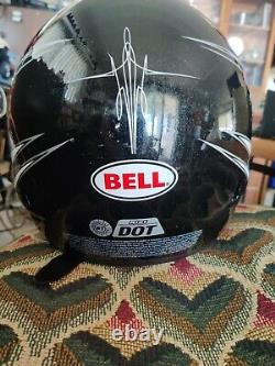 Vintage Bell Motocross Dirt Bike Helmet L Full Face Black & White NOS