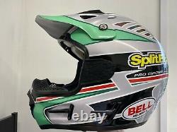 Vintage Bell Motocross Helmet Splitfire Pro Circuit Kawasaki