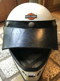 Vintage Bell Original Owner Gary Bang Motocross Helmet Paulson Visor Canoga Pk