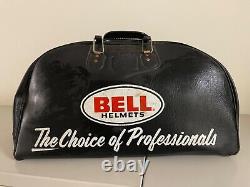 Vintage Bell helmets travel bag/ Gym bag/Carry on bag/ retro racer- 70's Moto