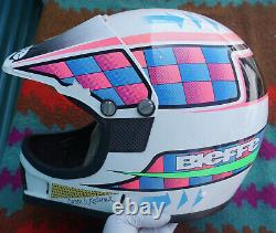 Vintage Bieffe Carbon Mix Motorcycle Motocross MX Helmet X Small GR 1500 90s