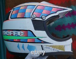Vintage Bieffe Carbon Mix Motorcycle Motocross MX Helmet X Small GR 1500 90s