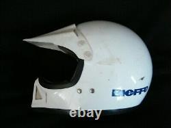 Vintage Bieffe MOTOCROSS Helmet GR. 1350 white XL Moto Cross dirtbike ATV