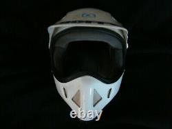 Vintage Bieffe MOTOCROSS Helmet GR. 1350 white XL Moto Cross dirtbike ATV