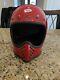 Vintage Bmx 1980 Bell Snell Moto3 Red Motorcycle Helmet 7-5/8 Moto 3 Motocross
