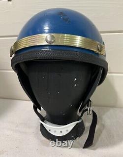 Vintage Buco Helmet Chin Strap Law Enforcement Police Officer Blue