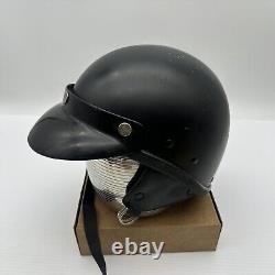 Vintage Buco Traveler Motorcycle Half Helmet Harley Indian Rat Hot Rod W Visor