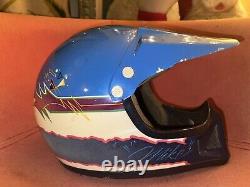 Vintage Custom Paint Motorcycle Helmet Looney Tunes VTG MX 90s